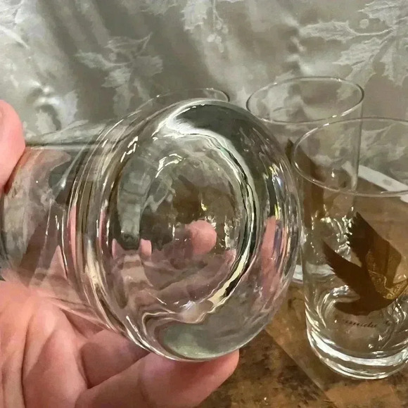 Vintage  Set of 4 Golden Canada Goose Libbey Glasses - Picture 4 of 5